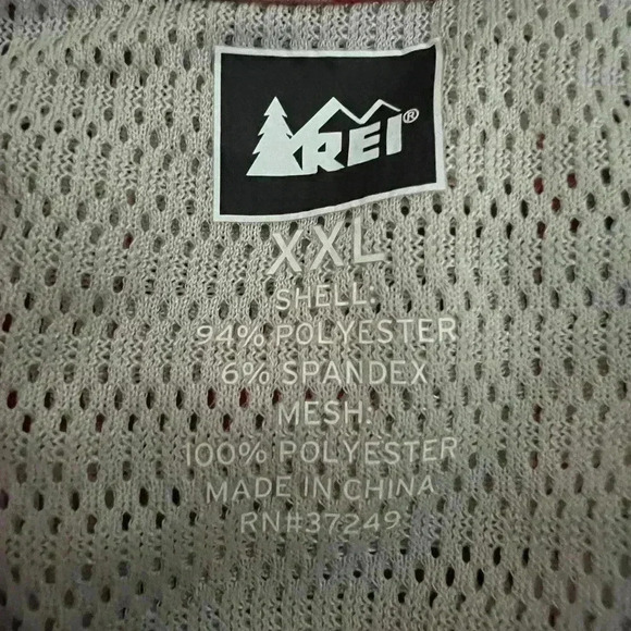 REI Men’s Short Sleeve Button Outdoor Fishing Mesh Armpit Plaid Shirt Large  XXL - Picture 5 of 6